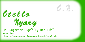 otello nyary business card